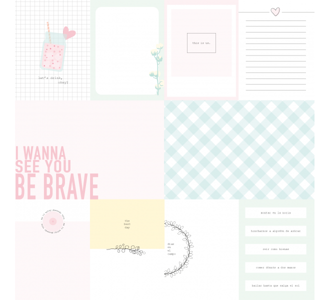 Tarjetas recortables  "FUN PARK"