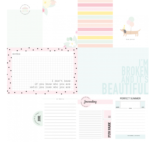 Tarjetas recortables  "FUN PARK"