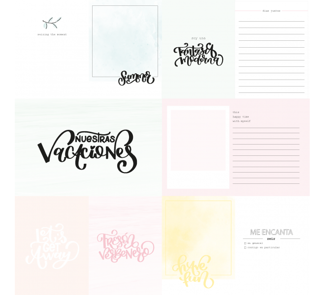 Tarjetas recortables  "FUN PARK"