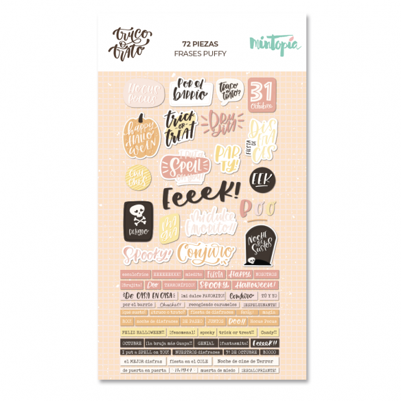 Die cuts Glitter Truco o trato