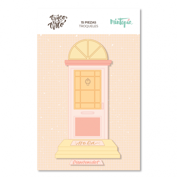 Troquel Complementos Halloween puerta Truco o trato