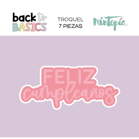 Troquel Feliz Cumpleaños Back to Basics