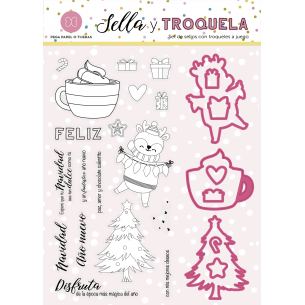 18 sellos y  9 troqueles