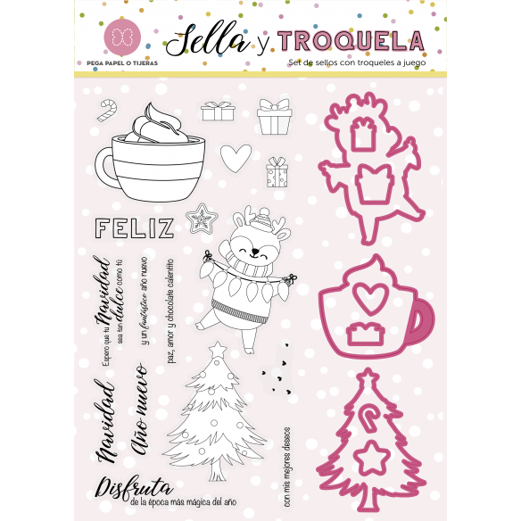 18 sellos y  9 troqueles