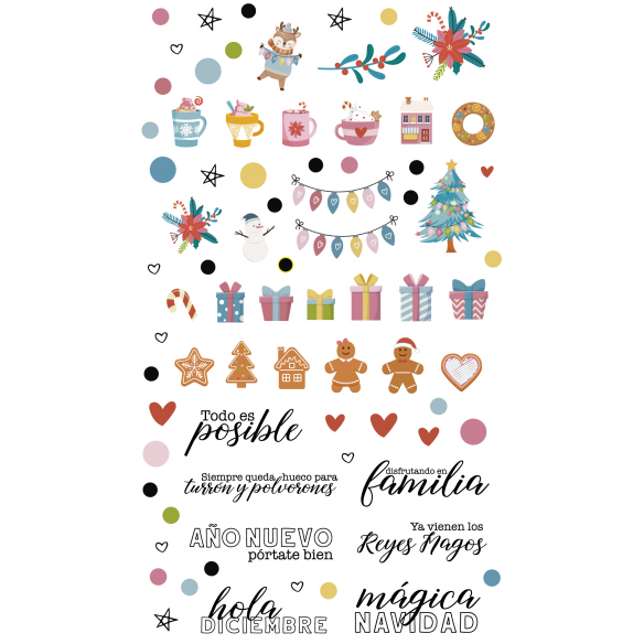 Puffy Stickers adhesivos a color