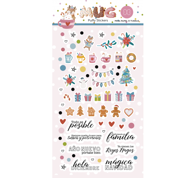 Puffy Stickers adhesivos a color