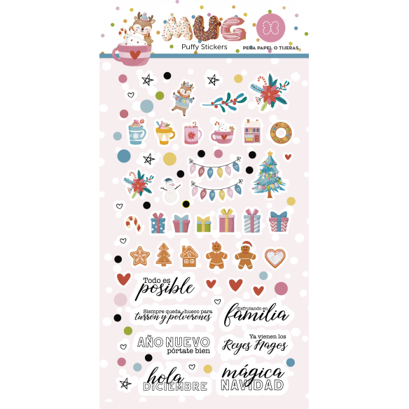 Puffy Stickers adhesivos a color