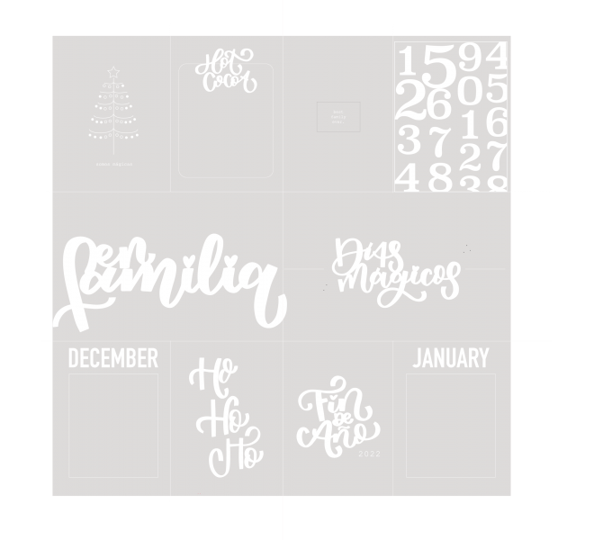 Acetato estampado en color blanco