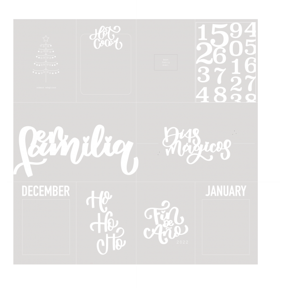 Acetato estampado en color blanco