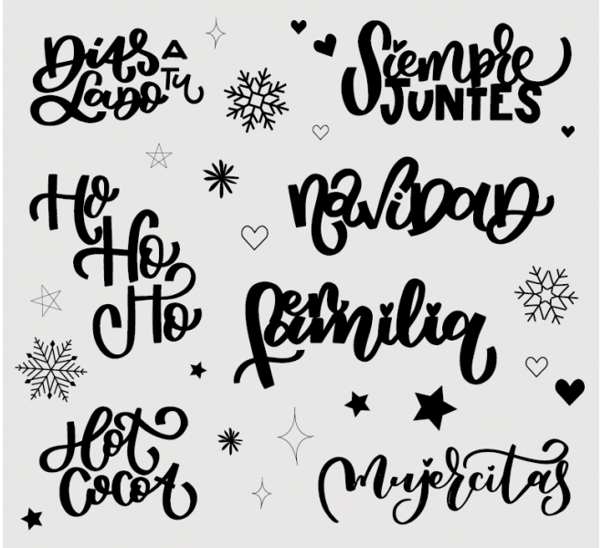 Hojas de frases y palabras transferibles