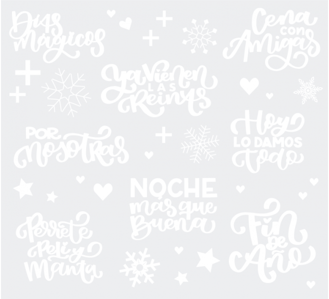 Hojas de frases y palabras transferibles