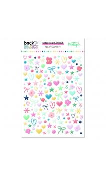 Puffy summer Back to Basics stickers