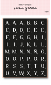 Set  Sello y Troquel  de alfabeto piezas de scrabble "Siempre"