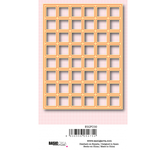 Set  Sello y Troquel  de alfabeto piezas de scrabble "Siempre"