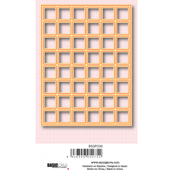 Set  Sello y Troquel  de alfabeto piezas de scrabble "Siempre"