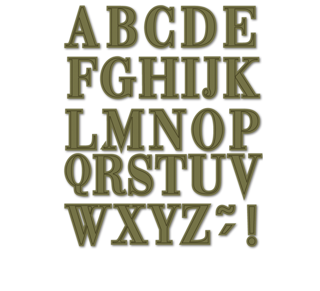 Troquel Alfabeto "SAVOIR FAIRE"