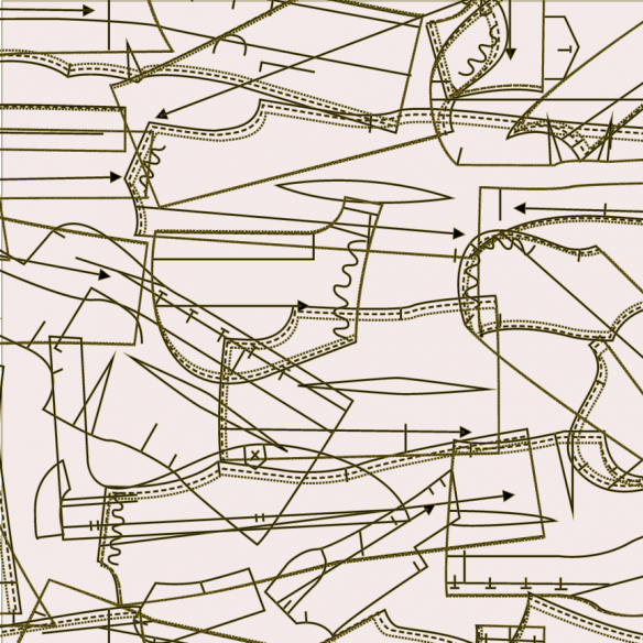 Vellum 12X12  "SAVOIR FAIRE" Foil Dorado