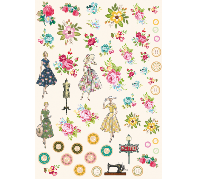 Die Cuts   Moda "SAVOIR FAIRE"