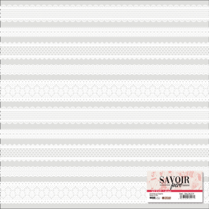 Acetato 12"X12"  "SAVOIR FAIRE" Cenefas