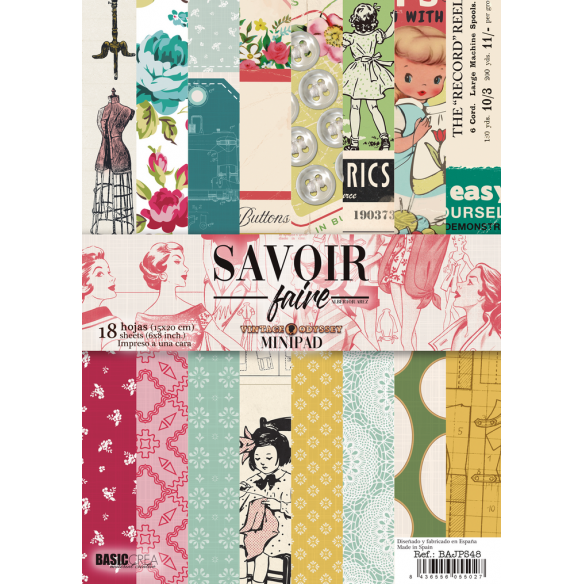 Pad Recortables A-5  "SAVOIR FAIRE"