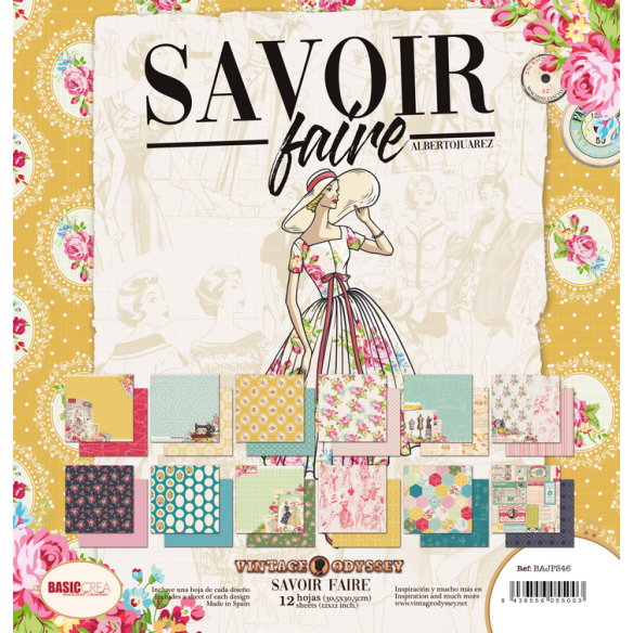 Pad Papel 12"X12" "SAVOIR FAIRE"