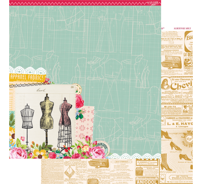 Pad Papel 12"X12" "SAVOIR FAIRE"