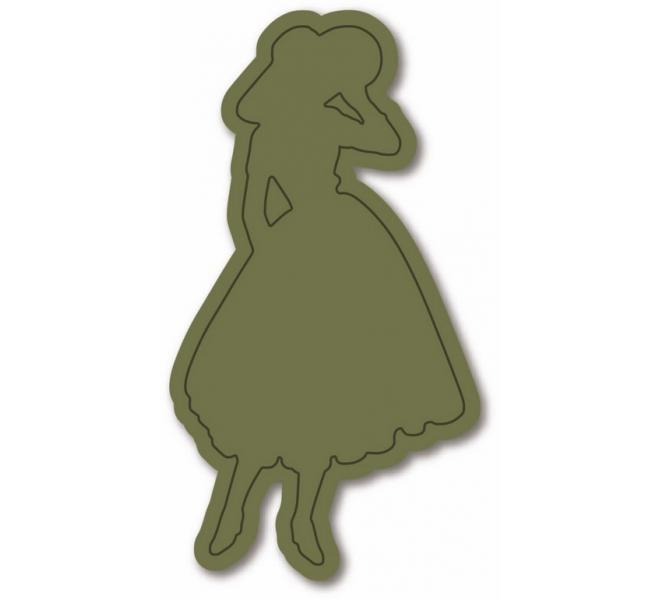 Set 1 Die + 1 stamp woman 1 "SAVOIR FAIRE"