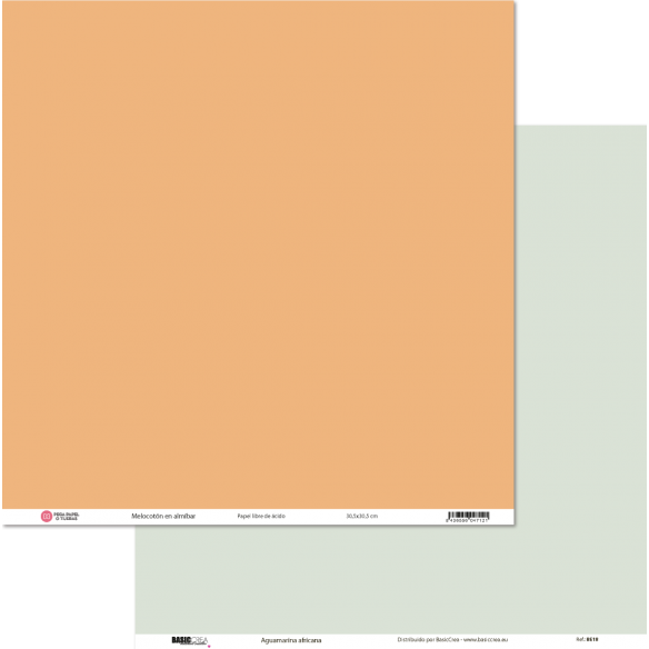 Peach in Almibar/African Aquamarine 30.5x30.5