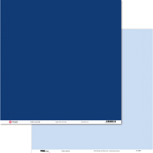 Basic Oriental Sapphire/Summer Sky Paper 30.5x30.5