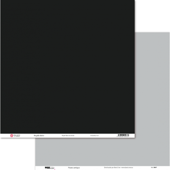 Papel Básico Regaliz Dulce/Pizarra Antigua 30,5x30,5