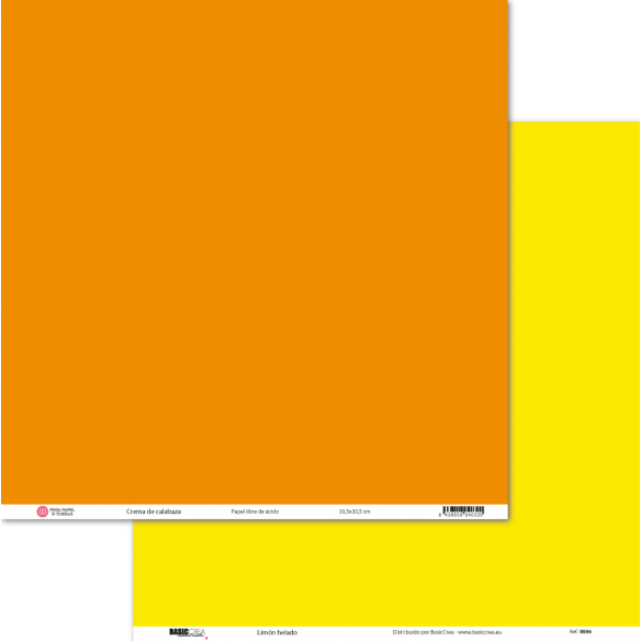 Basic Paper Frozen Lemon/Pumpkin Cream 30.5x30.5