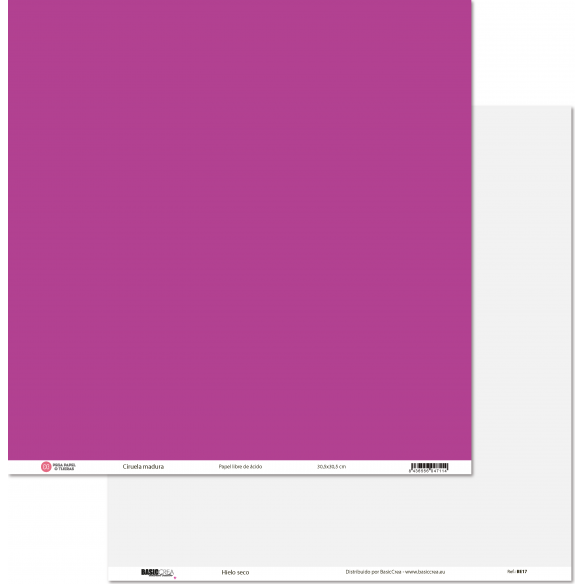 Mature Plum/Dry Ice 30.5x30.5