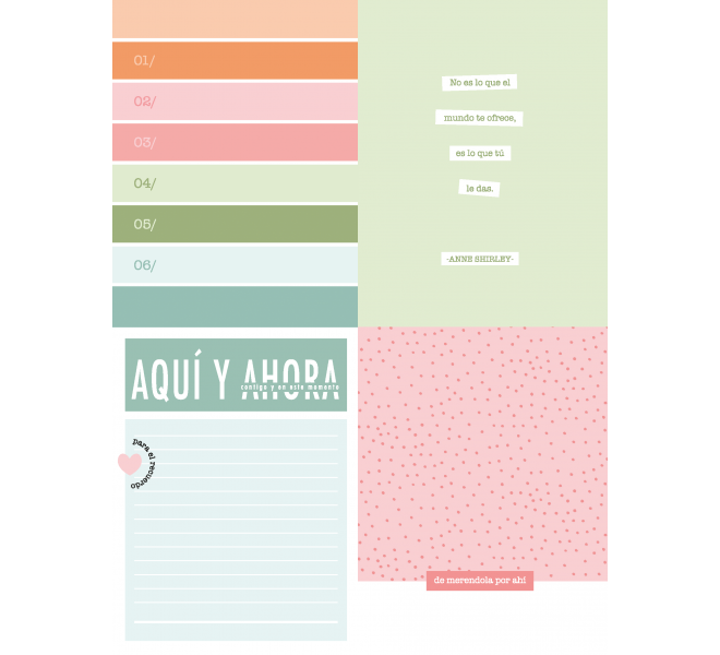 Pad cards and papers ANNE