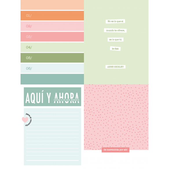 Bloc tarjetas y papeles ANNE