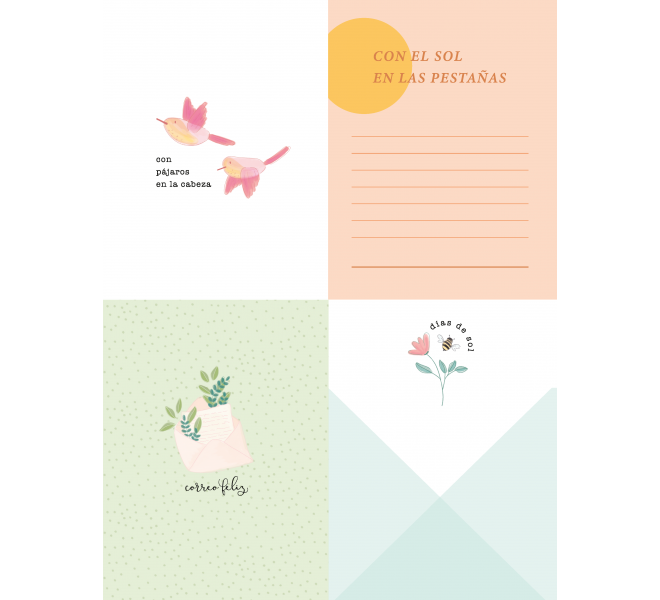 Pad cards and papers ANNE