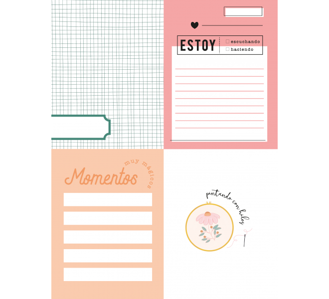 Pad cards and papers ANNE