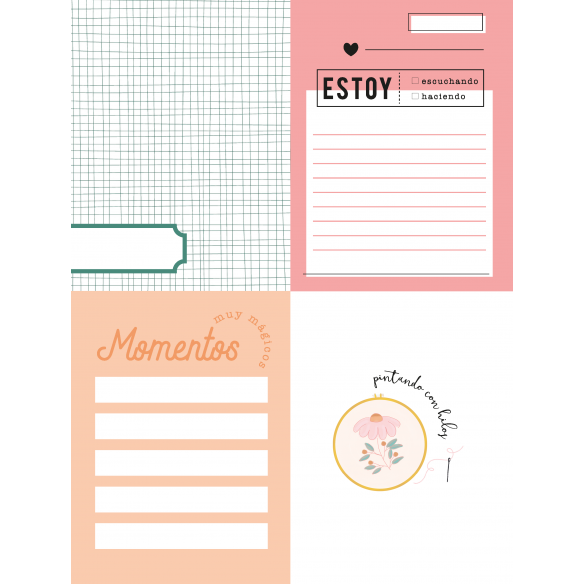 Pad cards and papers ANNE