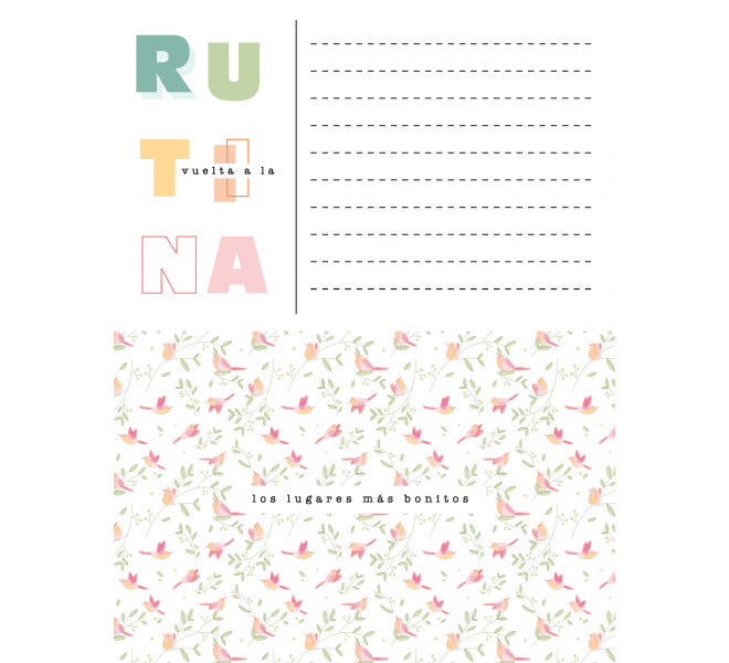 Pad cards and papers ANNE