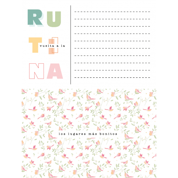 Pad cards and papers ANNE