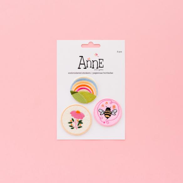 Embroidered stickers ANNE