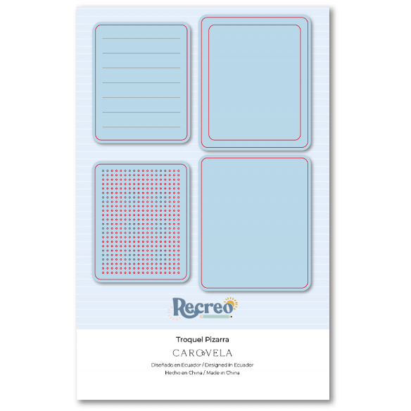 Troquel pizarra Recreo
