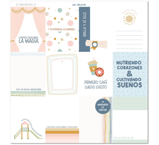 Bloc de papeles 12x12 Recreo