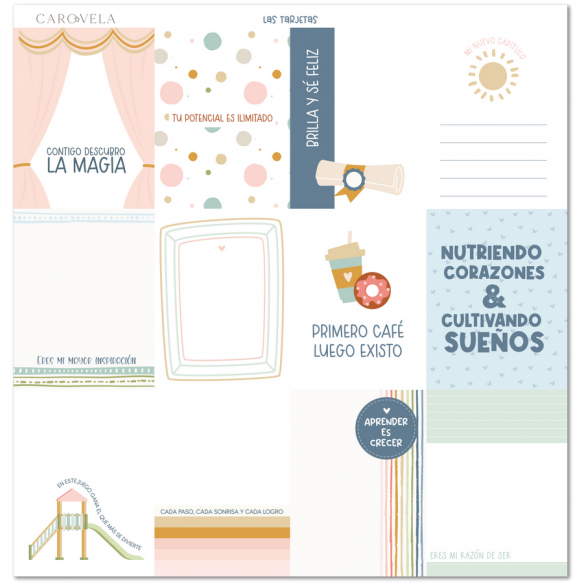 Bloc de papeles 12x12 Recreo