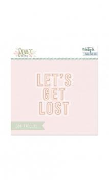 Hot Foil&Fun Let's Get Lost plate with WILD die