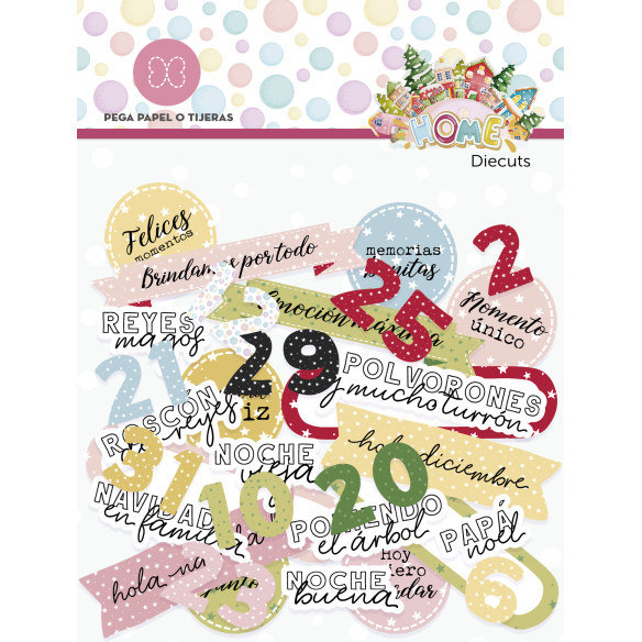 Die cuts números y frases  HOME