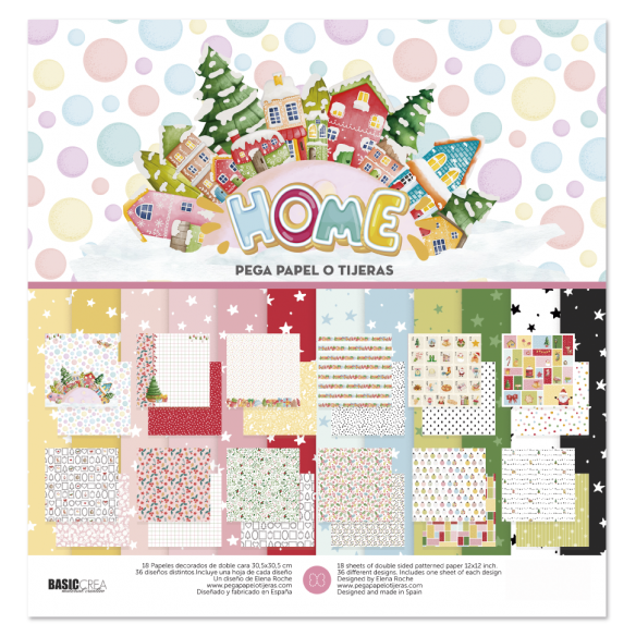 Pad Papel 12"X12"   "HOME"