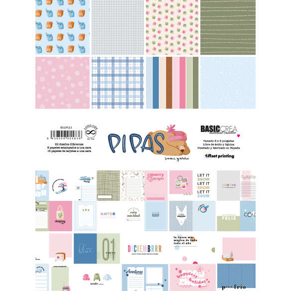 Bloc 6X8"  tarjetas y papeles Pipas