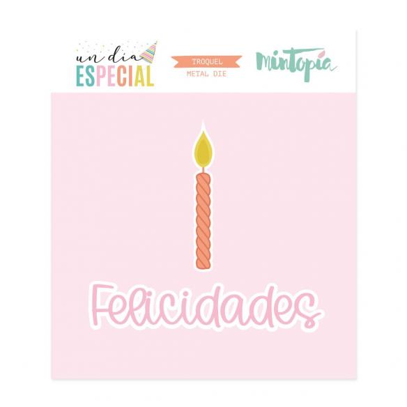 Troquel felicidades Un día especial de Mintopía