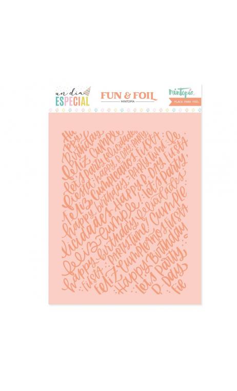 Hot Foil&Fun Lettering Plate A Special Day for Mintopia