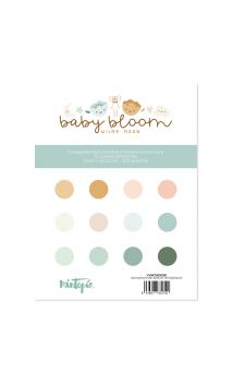 Bloc 6"x8" papel texturizado una cara Básicos Baby Bloom de Mintopía